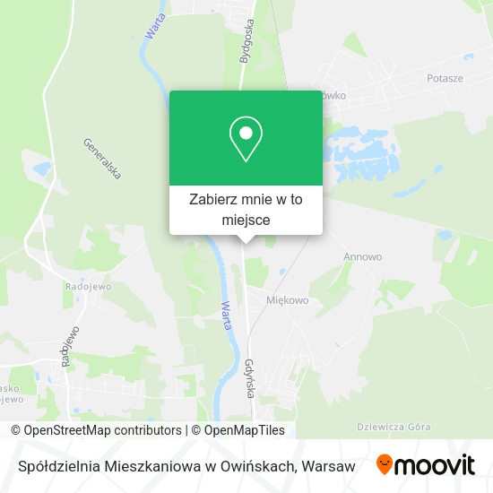 Mapa Spółdzielnia Mieszkaniowa w Owińskach