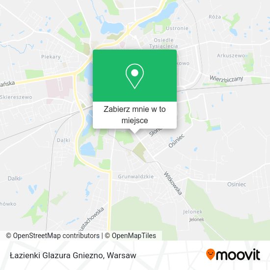 Mapa Łazienki Glazura Gniezno