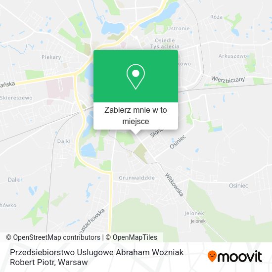 Mapa Przedsiebiorstwo Uslugowe Abraham Wozniak Robert Piotr