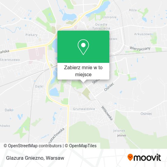 Mapa Glazura Gniezno