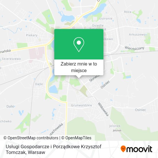 Mapa Usługi Gospodarcze i Porządkowe Krzysztof Tomczak