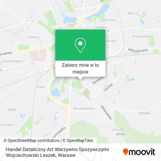 Mapa Handel Detaliczny Art Warzywno Spozywczymi Wojciechowski Leszek