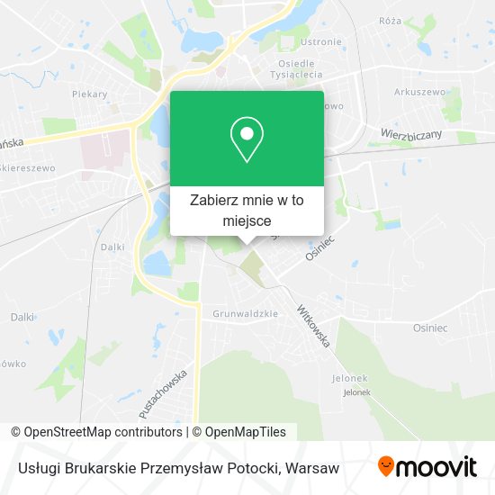 Mapa Usługi Brukarskie Przemysław Potocki