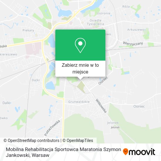 Mapa Mobilna Rehabilitacja Sportowca Maratonia Szymon Jankowski