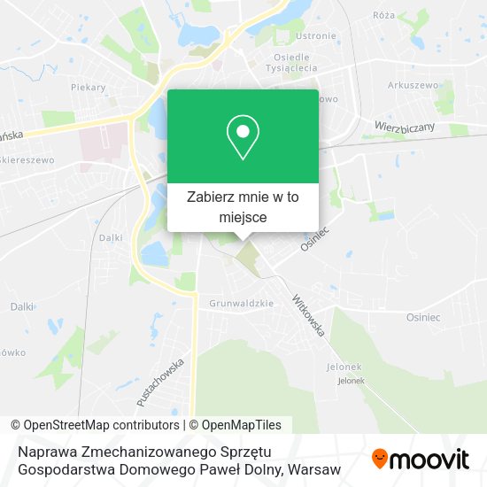 Mapa Naprawa Zmechanizowanego Sprzętu Gospodarstwa Domowego Paweł Dolny