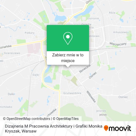 Mapa Dizajneria M Pracownia Architektury i Grafiki Monika Kryszak