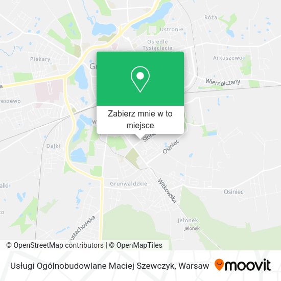 Mapa Usługi Ogólnobudowlane Maciej Szewczyk