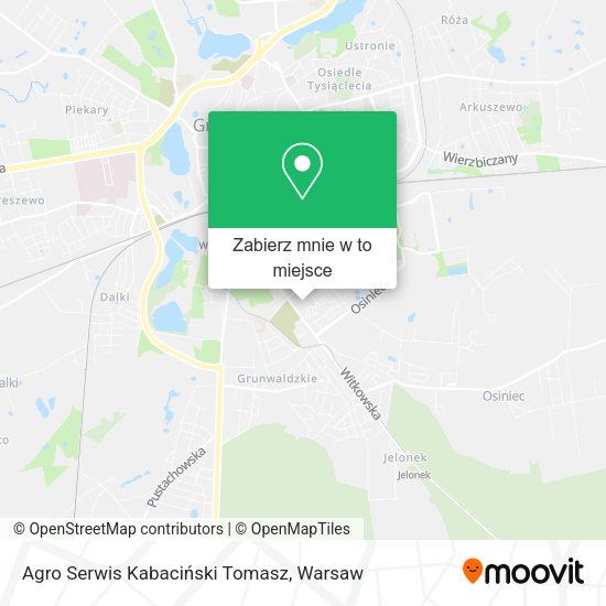 Mapa Agro Serwis Kabaciński Tomasz