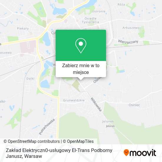 Mapa Zakład Elektryczn0-usługowy El-Trans Podborny Janusz