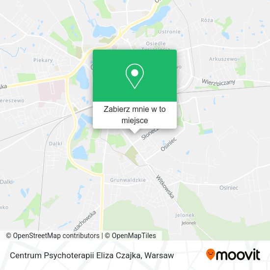 Mapa Centrum Psychoterapii Eliza Czajka