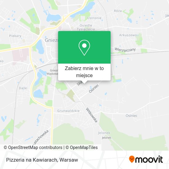 Mapa Pizzeria na Kawiarach