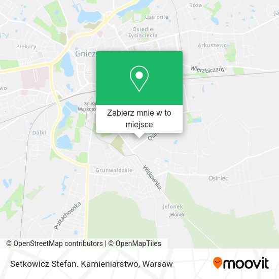 Mapa Setkowicz Stefan. Kamieniarstwo