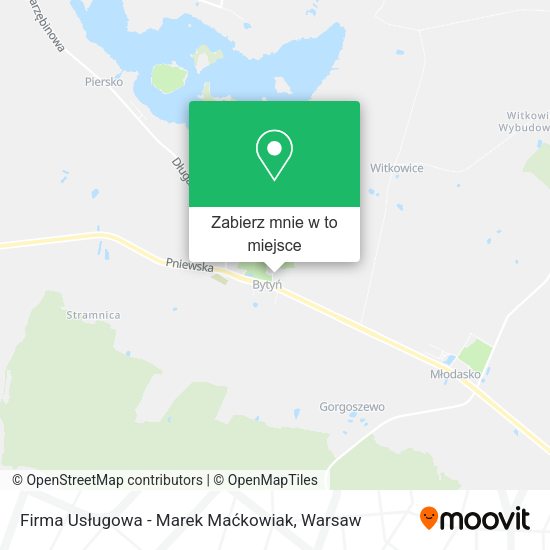 Mapa Firma Usługowa - Marek Maćkowiak