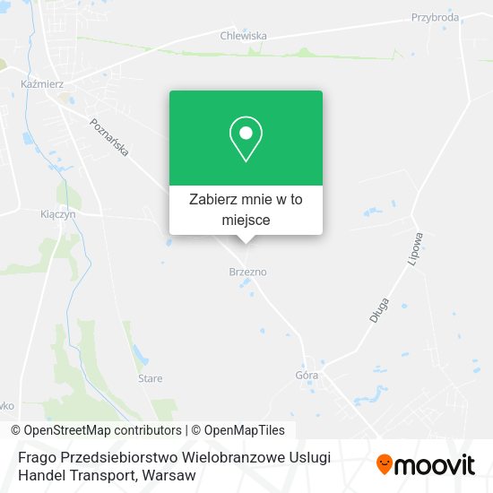 Mapa Frago Przedsiebiorstwo Wielobranzowe Uslugi Handel Transport