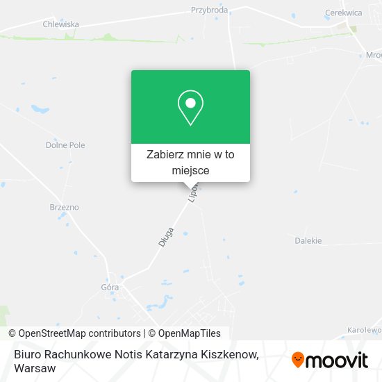 Mapa Biuro Rachunkowe Notis Katarzyna Kiszkenow