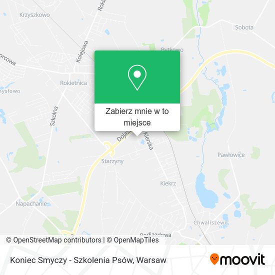 Mapa Koniec Smyczy - Szkolenia Psów