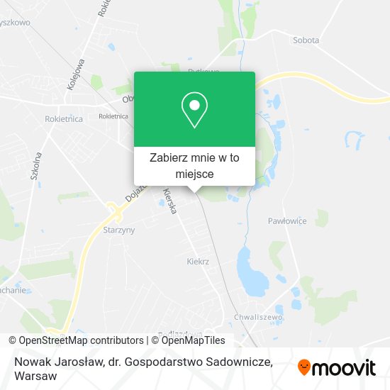 Mapa Nowak Jarosław, dr. Gospodarstwo Sadownicze