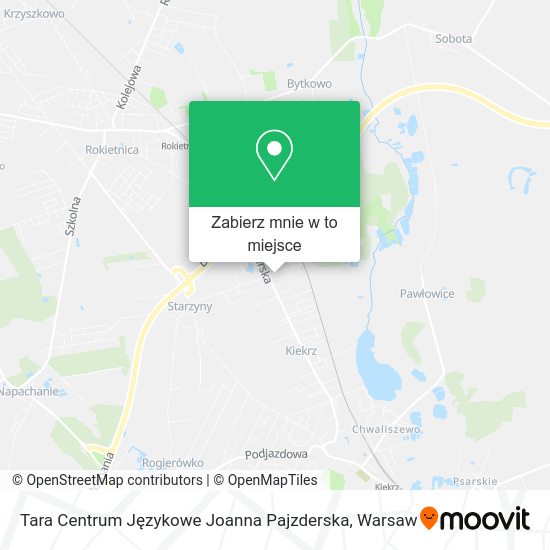 Mapa Tara Centrum Językowe Joanna Pajzderska