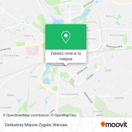 Mapa Delikatesy Mięsne Zyguła