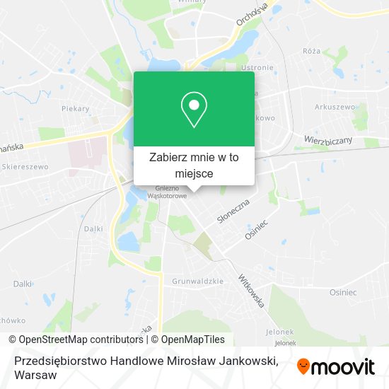 Mapa Przedsiębiorstwo Handlowe Mirosław Jankowski