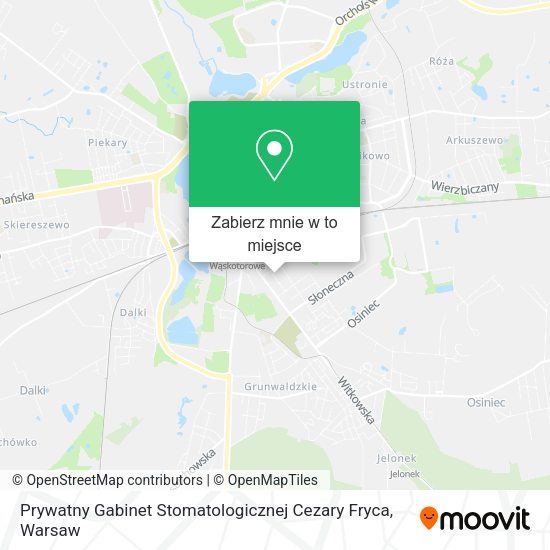 Mapa Prywatny Gabinet Stomatologicznej Cezary Fryca