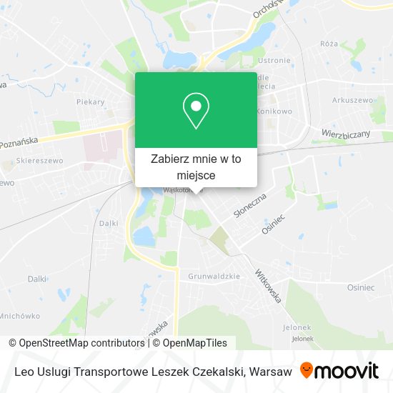 Mapa Leo Uslugi Transportowe Leszek Czekalski