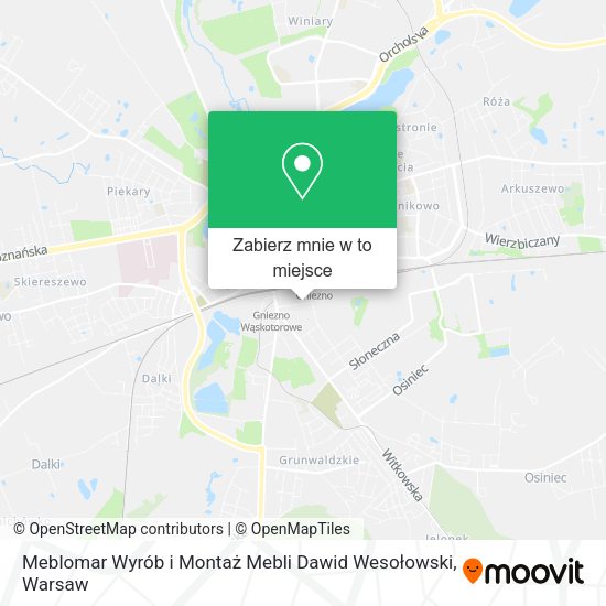 Mapa Meblomar Wyrób i Montaż Mebli Dawid Wesołowski