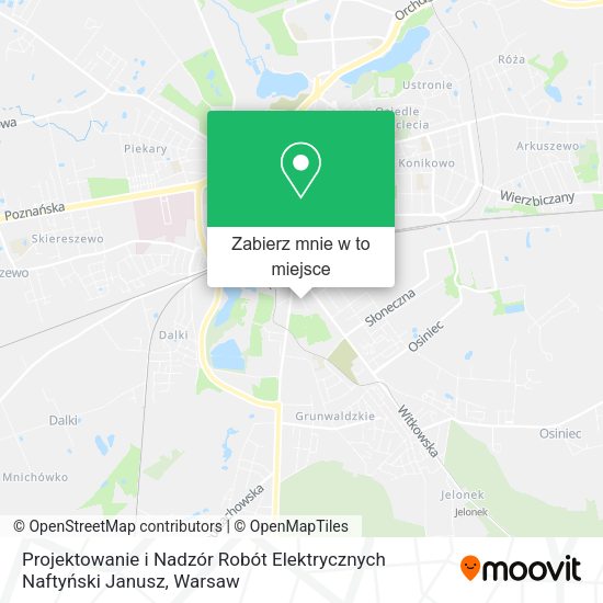 Mapa Projektowanie i Nadzór Robót Elektrycznych Naftyński Janusz