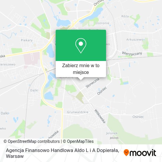 Mapa Agencja Finansowo Handlowa Aldo L i A Dopierała