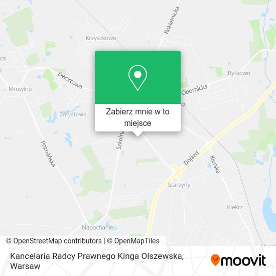 Mapa Kancelaria Radcy Prawnego Kinga Olszewska