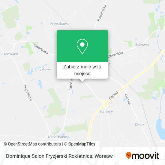 Mapa Dominique Salon Fryzjerski Rokietnica