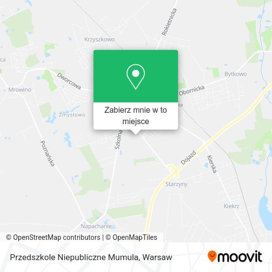 Mapa Przedszkole Niepubliczne Mumula