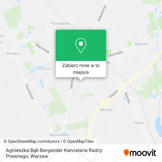 Mapa Agnieszka Bąk-Bergander Kancelaria Radcy Prawnego