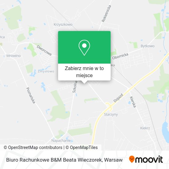 Mapa Biuro Rachunkowe B&M Beata Wieczorek