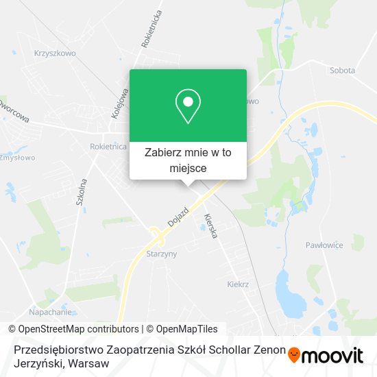 Mapa Przedsiębiorstwo Zaopatrzenia Szkół Schollar Zenon Jerzyński