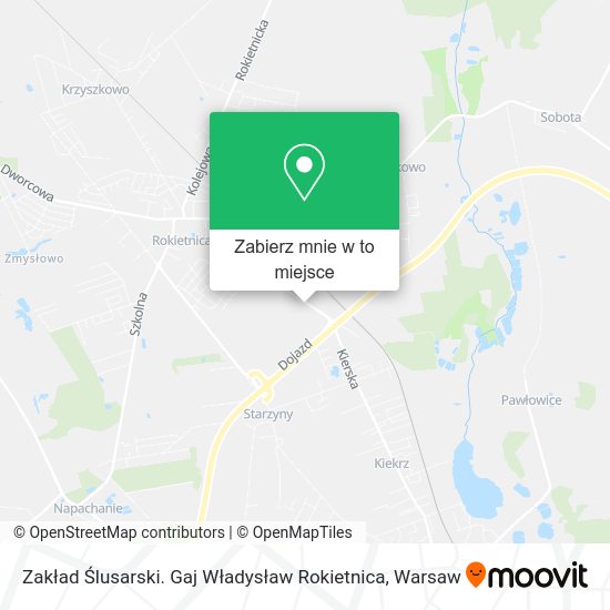 Mapa Zakład Ślusarski. Gaj Władysław Rokietnica