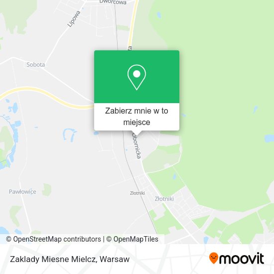 Mapa Zaklady Miesne Mielcz