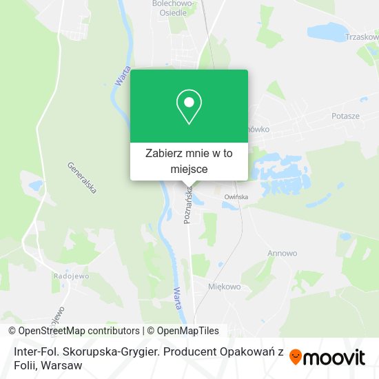 Mapa Inter-Fol. Skorupska-Grygier. Producent Opakowań z Folii