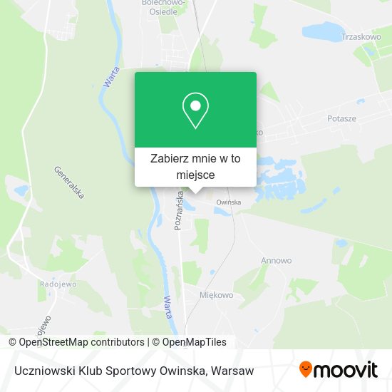 Mapa Uczniowski Klub Sportowy Owinska