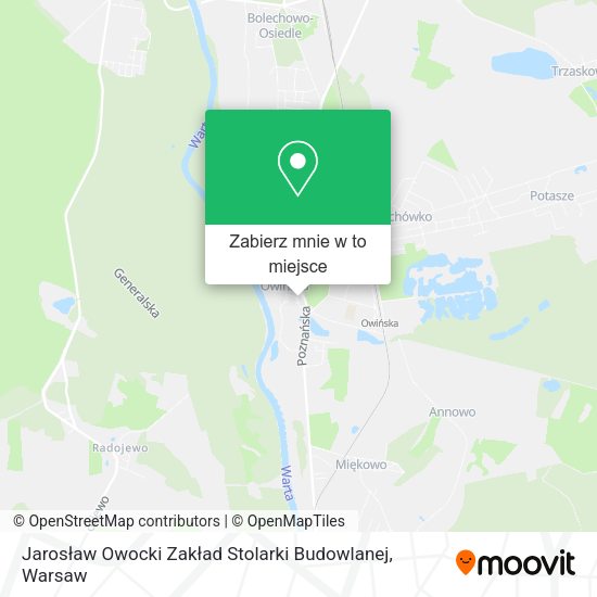 Mapa Jarosław Owocki Zakład Stolarki Budowlanej