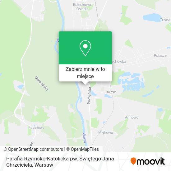 Mapa Parafia Rzymsko-Katolicka pw. Świętego Jana Chrzciciela