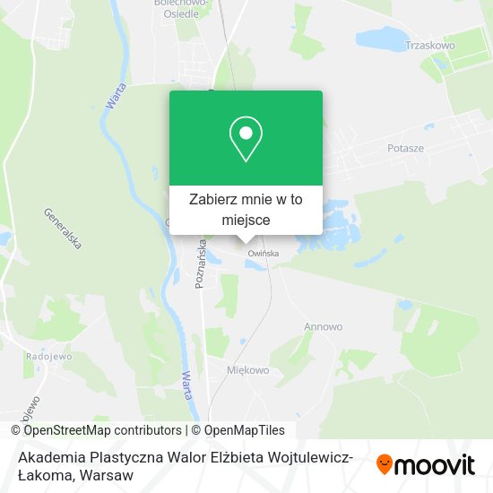 Mapa Akademia Plastyczna Walor Elżbieta Wojtulewicz-Łakoma