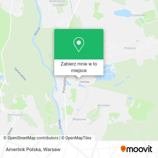 Mapa Amerlink Polska