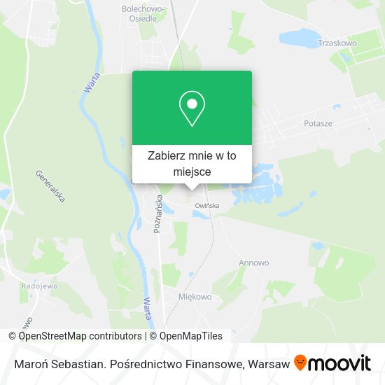 Mapa Maroń Sebastian. Pośrednictwo Finansowe