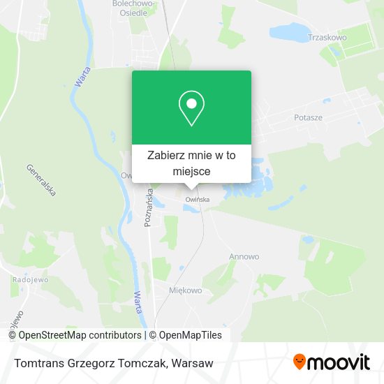 Mapa Tomtrans Grzegorz Tomczak