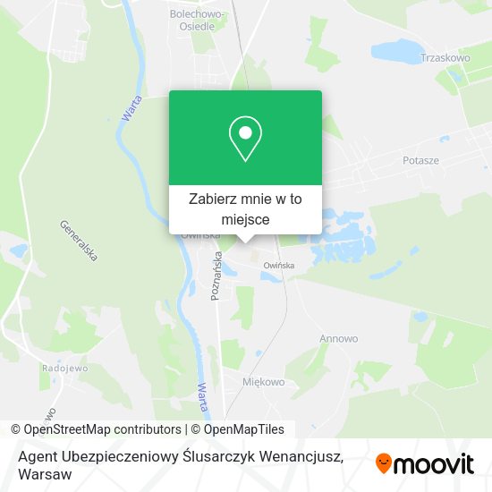 Mapa Agent Ubezpieczeniowy Ślusarczyk Wenancjusz