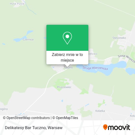 Mapa Delikatesy Bar Tuczno