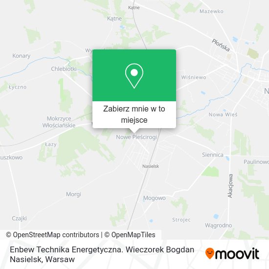 Mapa Enbew Technika Energetyczna. Wieczorek Bogdan Nasielsk