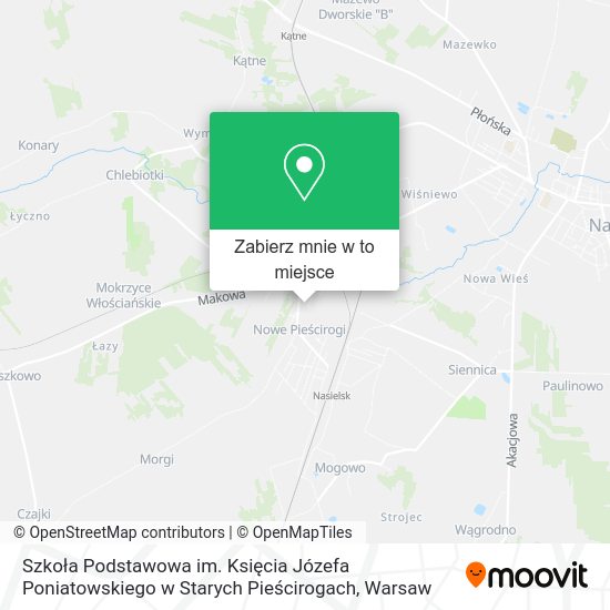 Mapa Szkoła Podstawowa im. Księcia Józefa Poniatowskiego w Starych Pieścirogach