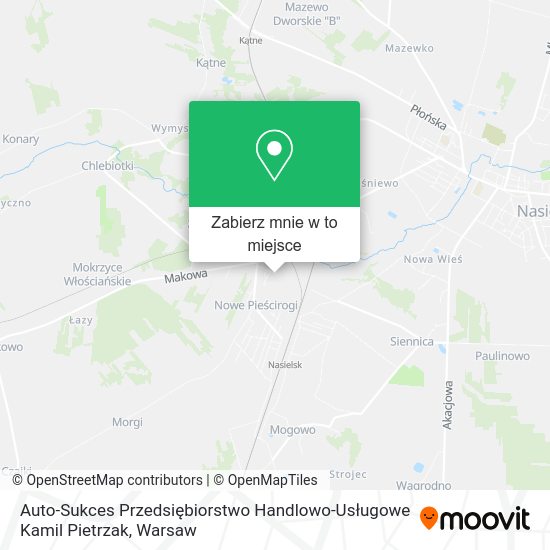 Mapa Auto-Sukces Przedsiębiorstwo Handlowo-Usługowe Kamil Pietrzak